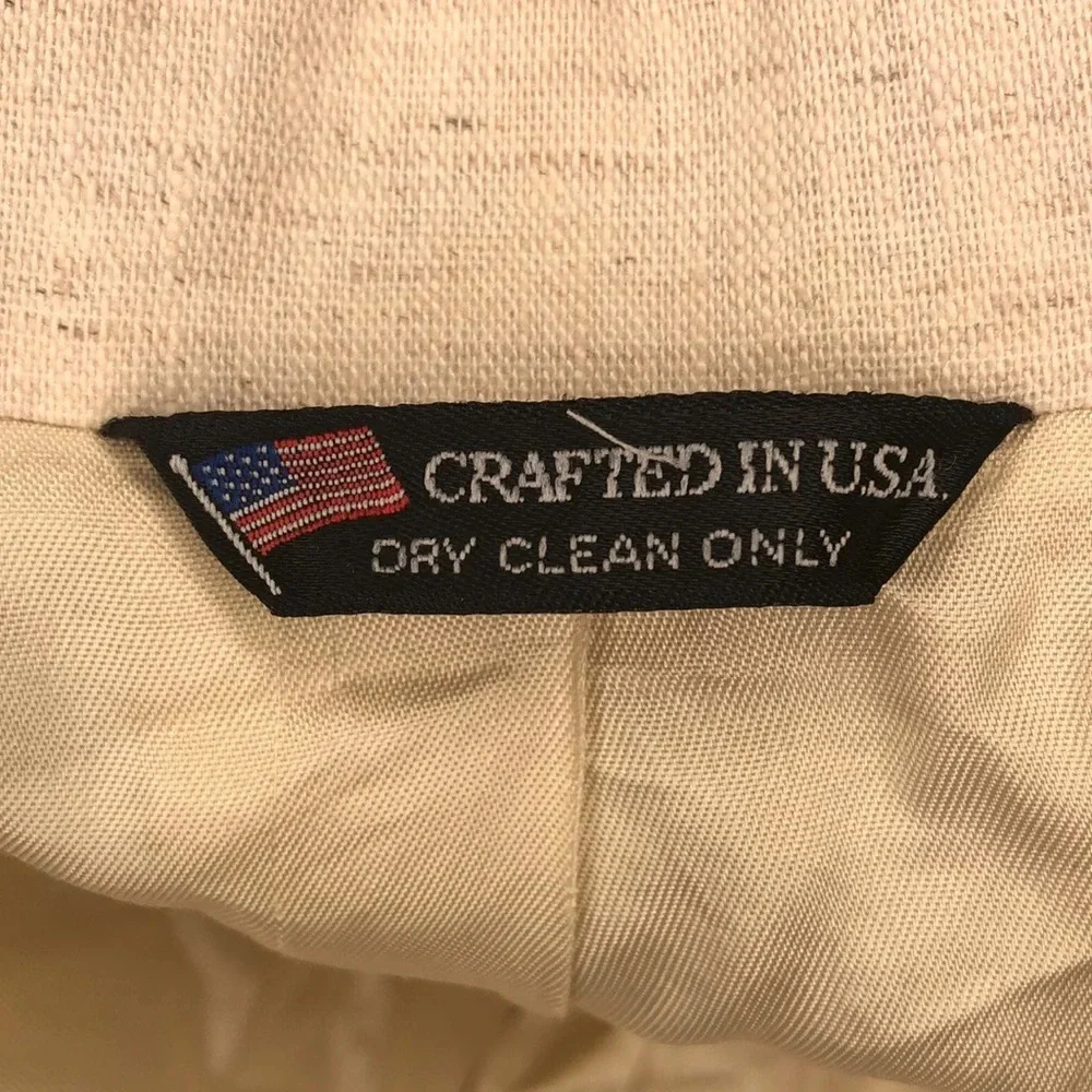 George Barry Men’s Vintage Single Breasted Linen Blazer